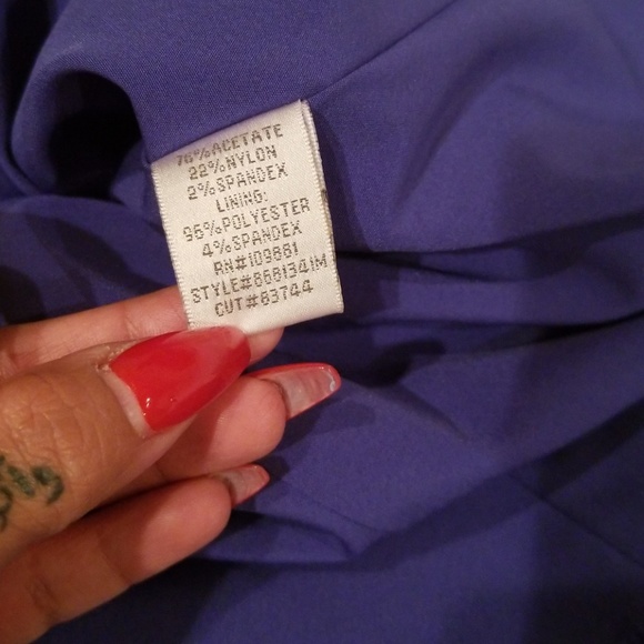 Purple fitted dress - Picture 4 of 4